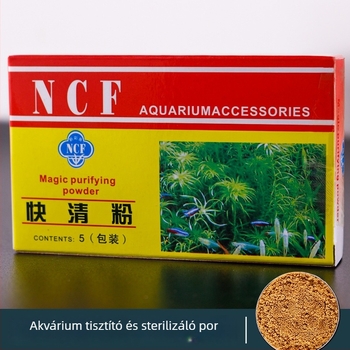 Por víztisztító szer akváriumhoz, gyors tisztító formula, tiszta víz (Súly 0.1, Márka Fish picking, Anyag Silty)