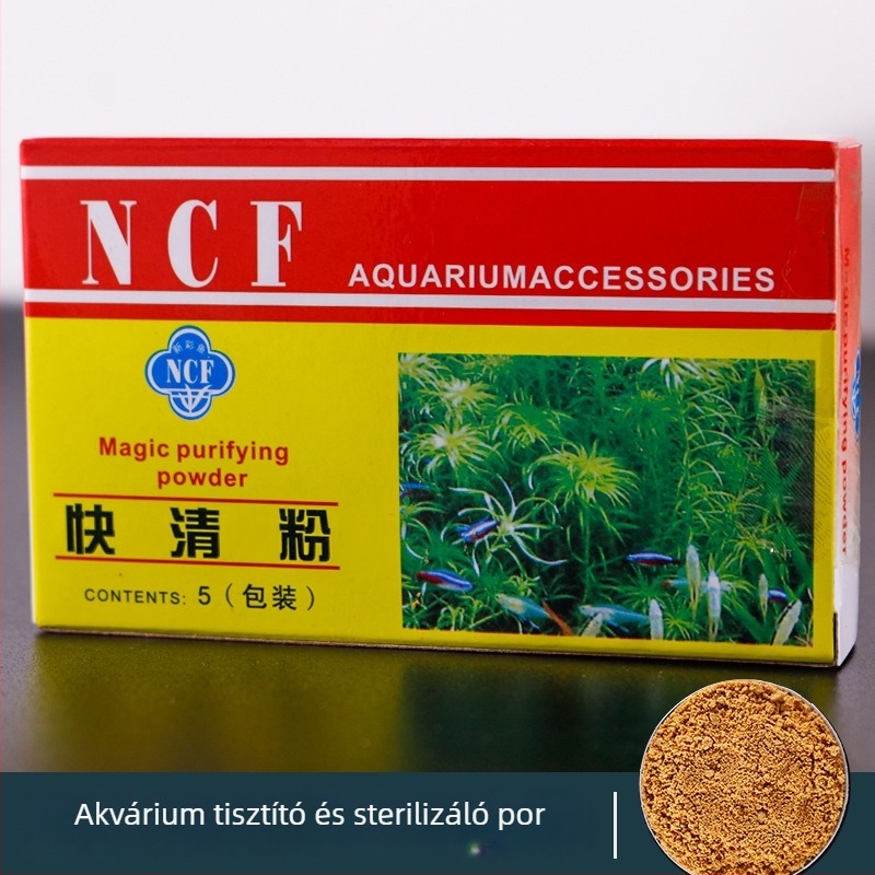 Por víztisztító szer akváriumhoz, gyors tisztító formula, tiszta víz (Súly 0.1, Márka Fish picking, Anyag Silty)