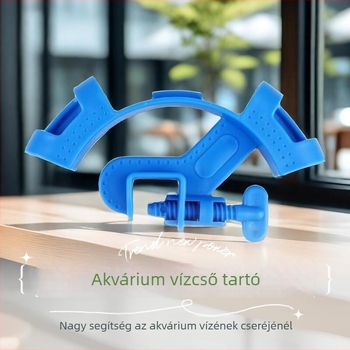 Akvarisztikus vízcsere cső rögzítő klip – műanyag, 35 g, akváriumi felszerelés