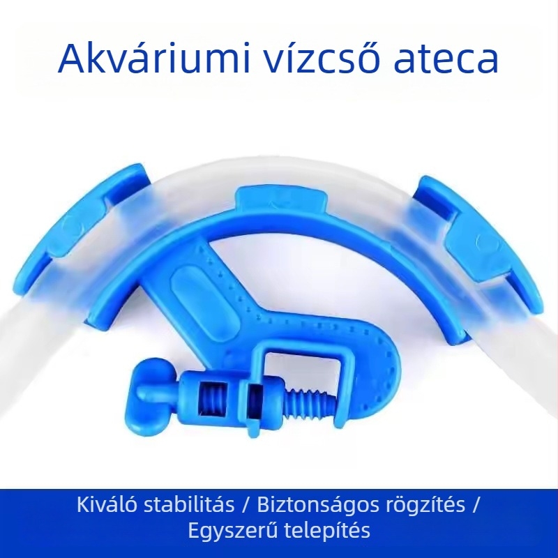 Akvarisztikus vízcsere cső rögzítő klip – műanyag, 35 g, akváriumi felszerelés