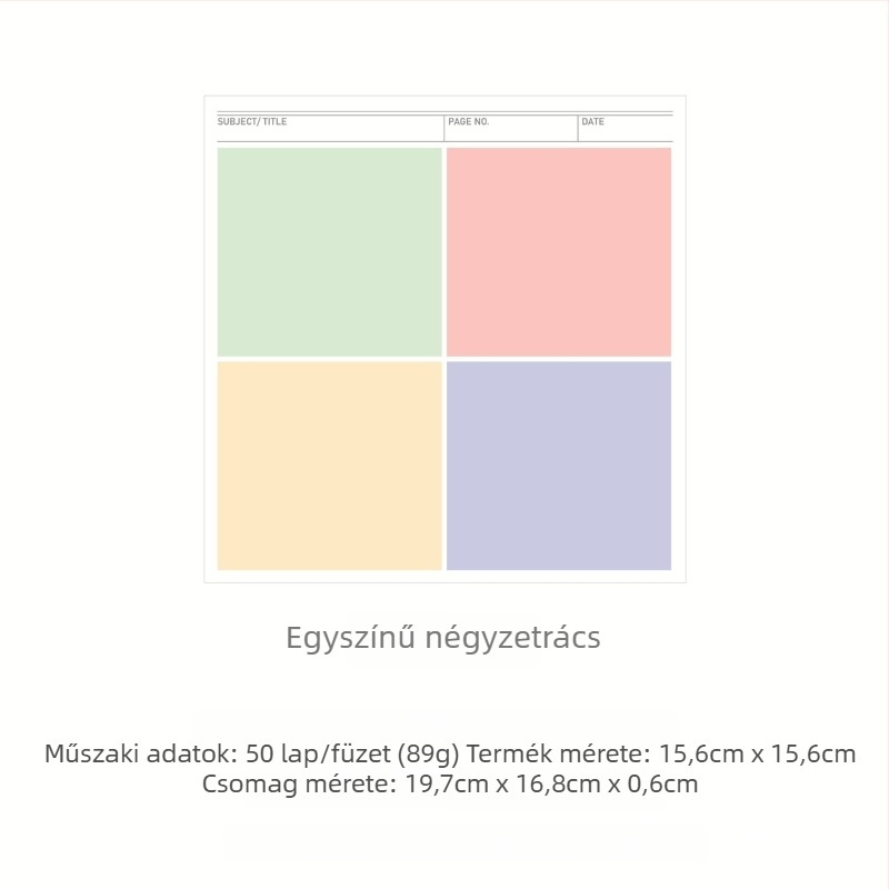 Koreai Ins-stílusú színes ragasztós jegyzetek, téphető jegyzetfüzet diákoknak, emlék- és vázlatfüzet