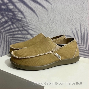 Férfi vászon slip-on loaferek – lélegző, könnyű, csúszásmentes, EVA talp