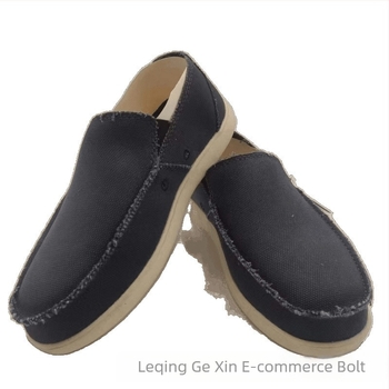 Férfi vászon slip-on loaferek – lélegző, könnyű, csúszásmentes, EVA talp