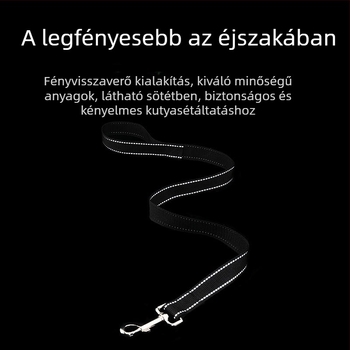 Fényvisszaverő lapos szövésű polipropilén kutyapóráz