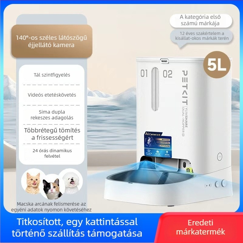 Petkit Solo Twin Star vizualizált okos etető macskáknak és kutyáknak