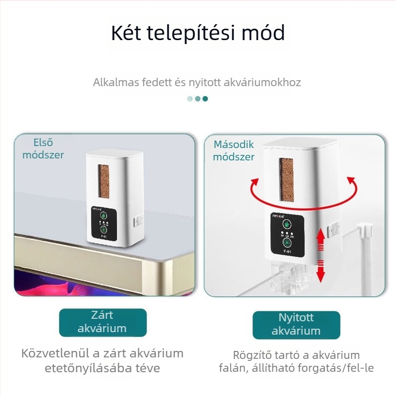 Xinma Automata Akváriumi etető időzítővel, KOI, Aranyhalak és Teknősök számára