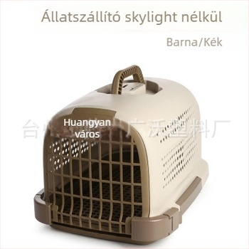 PP anyagú kisállat szállító doboz, hordozható macskáknak és kutyáknak