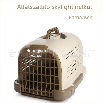 PP anyagú kisállat szállító doboz, hordozható macskáknak és kutyáknak