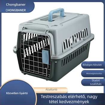 PP-ből készült merev állatszállító kutyáknak és macskáknak, utazó doboz CWLZ001, Pet Companion