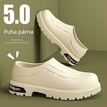 Férfi Cooler papucs nyárra, vastag talppal, EVA felsőrész és EVA talp, injekciós öntésű talp, slip-on, otthonra és kültérre