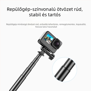 Brdrc kihajtható háromlábú selfie bot DJI Action 5 Pro-hoz, Osmo 360 / Osmo 3/4 — alumíniumötvözet