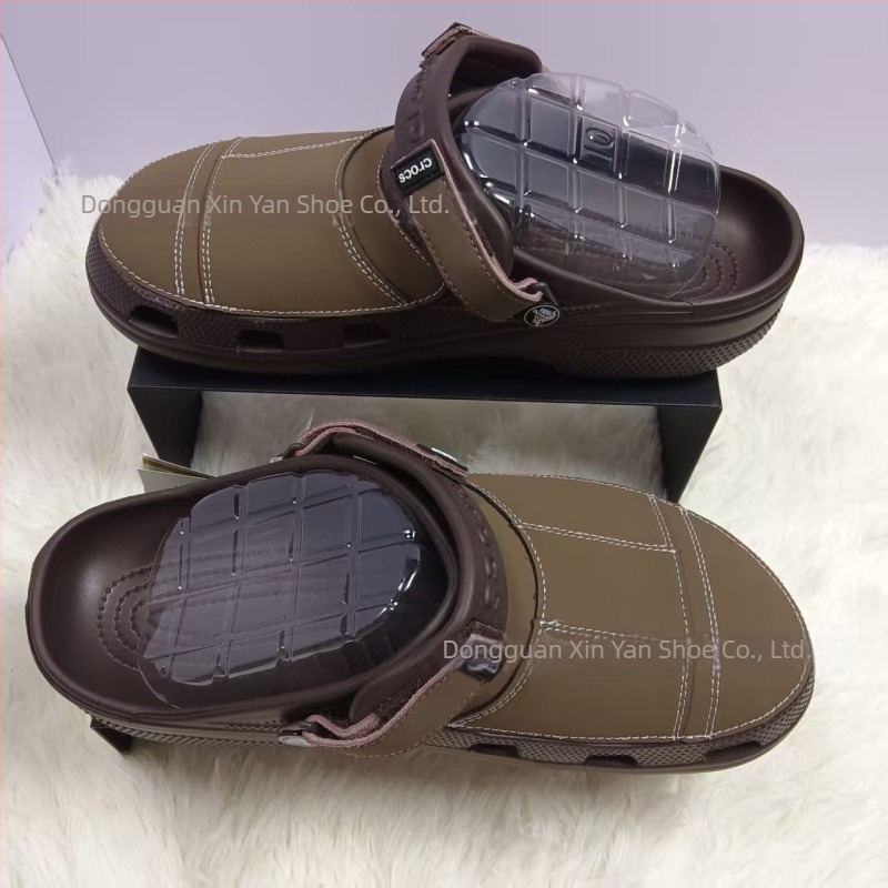 Férfi Slip-On cipő valódi bőrből, Yuko modell rácsos mintával, EVA talppal, lábujj hűtésre tervezve, üzleti casual