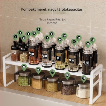 Wo cube Konyhai duplaablak-párkány tároló, többfunkciós, szénacél, modern stílus, 2025 megjelenés