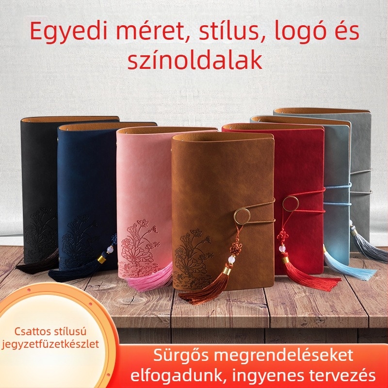 Baibo notesz – műbőr borítás, leválasztható lapokkal kötés, erdei papír, 17×10,5 cm, kreatív stílus