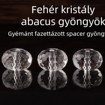 Fehér kristály gyöngyök, egyszerű feldolgozás, OL-stílus