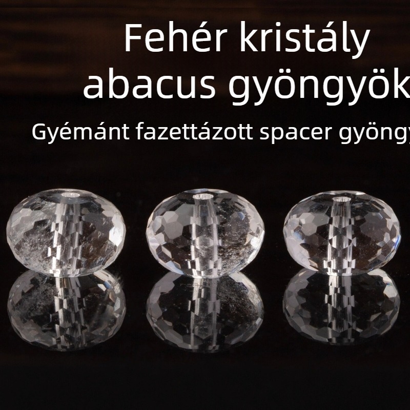 Fehér kristály gyöngyök, egyszerű feldolgozás, OL-stílus