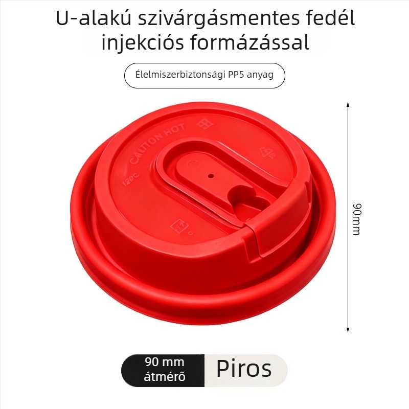 Egyszer használatos PP tejes-tea pohár belső filmmel, kerek alakú, 360–700 ml kapacitás, logó nyomtatás lehetséges