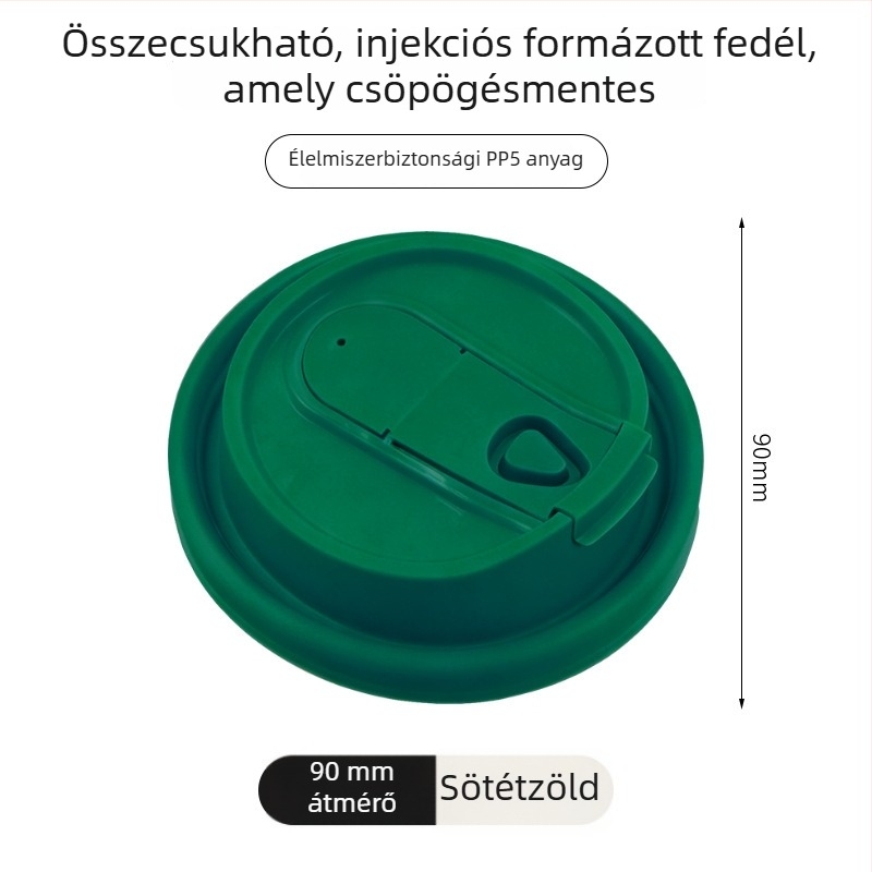 Egyszer használatos PP tejes-tea pohár belső filmmel, kerek alakú, 360–700 ml kapacitás, logó nyomtatás lehetséges