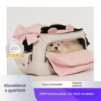 Állatbarát hátizsák kutyáknak és macskáknak, poliészterből, 30–40 L kapacitás, univerzális használat, közepes-tól puha merevség