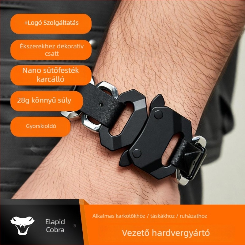 Kobra csat cinkötvözetből – Tartós kiegészítő ékszerekhez, táskákhoz és ruházathoz