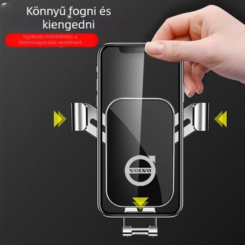 Volvo telefon-tartó – a műszerfalon snap-on rögzítés, nincs áramellátás