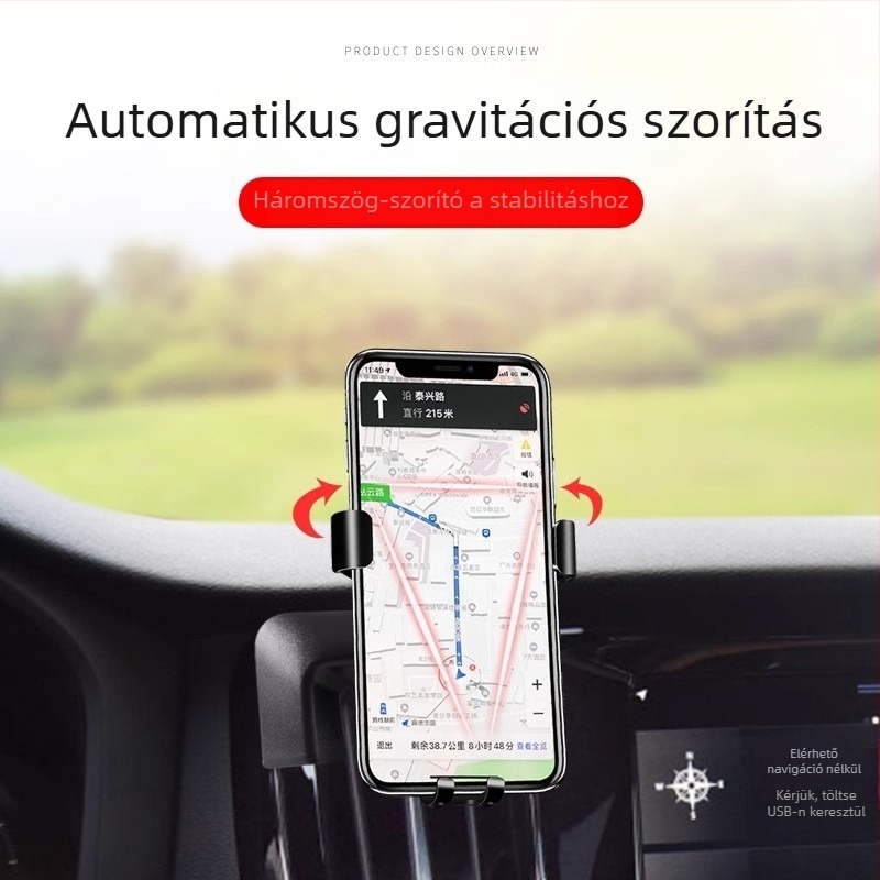 Volvo telefon-tartó – a műszerfalon snap-on rögzítés, nincs áramellátás