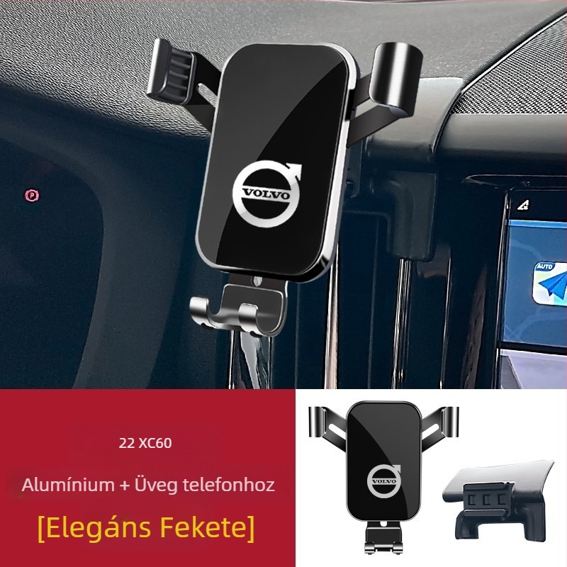 Volvo telefon-tartó – a műszerfalon snap-on rögzítés, nincs áramellátás