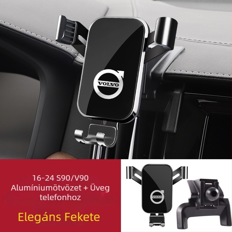 Volvo telefon-tartó – a műszerfalon snap-on rögzítés, nincs áramellátás