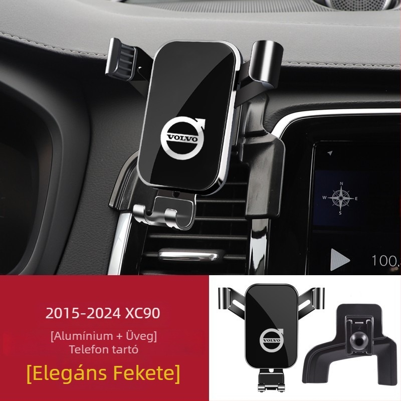 Volvo telefon-tartó – a műszerfalon snap-on rögzítés, nincs áramellátás