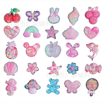 Csuklópánt cipőkhöz gyanta virágos dekorációval – sandálokhoz és papucsokhoz – mindennapi stílus