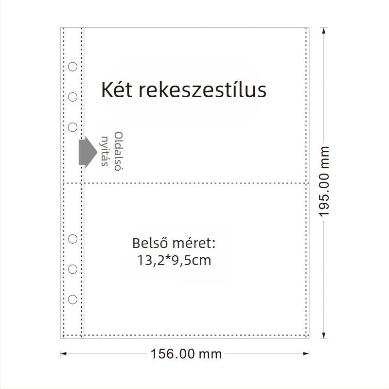 Amu YZ-9 Szabadlapos mappa spirálkötéssel, átlátszó PVC borító, 6 lyuk, logóval testre szabható