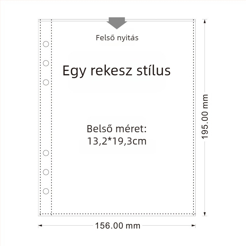 Amu YZ-9 Szabadlapos mappa spirálkötéssel, átlátszó PVC borító, 6 lyuk, logóval testre szabható