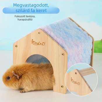 Kisállatfészek – faanyagú konstrukció, flanel bélés, téli melegség, eredet Linyi Shandong, márka Mr. Du