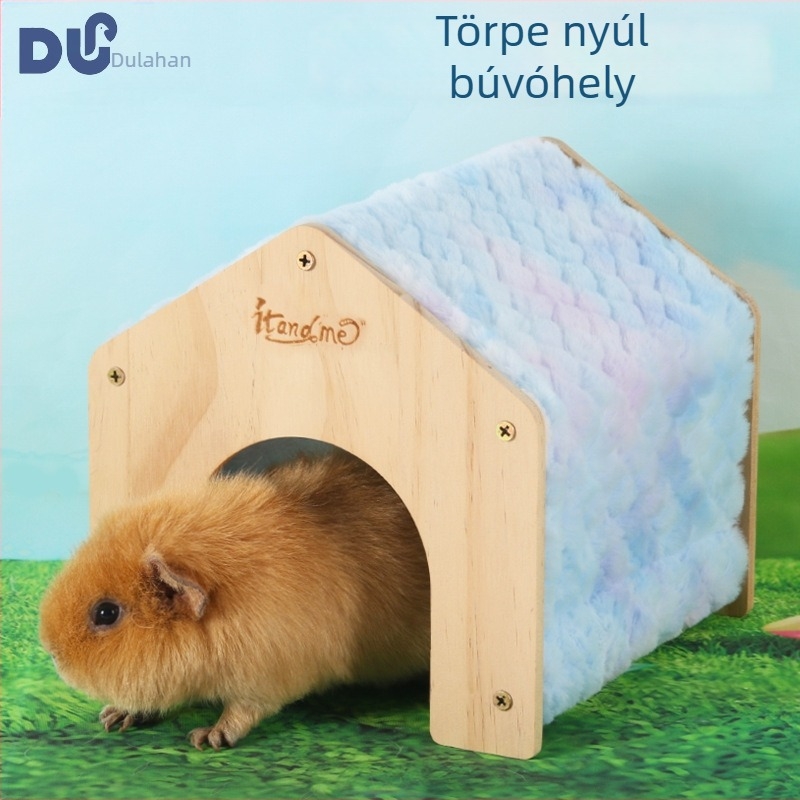 Kisállatfészek – faanyagú konstrukció, flanel bélés, téli melegség, eredet Linyi Shandong, márka Mr. Du