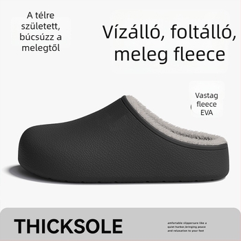 Női pamut papucs EVA felsőrésszel és EVA talppal, vulkanizált talppal, 2025 tél bemutató