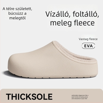 Női pamut papucs EVA felsőrésszel és EVA talppal, vulkanizált talppal, 2025 tél bemutató