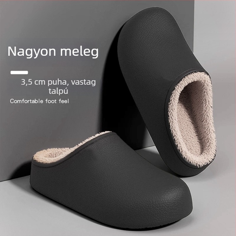 Női pamut papucs EVA felsőrésszel és EVA talppal, vulkanizált talppal, 2025 tél bemutató