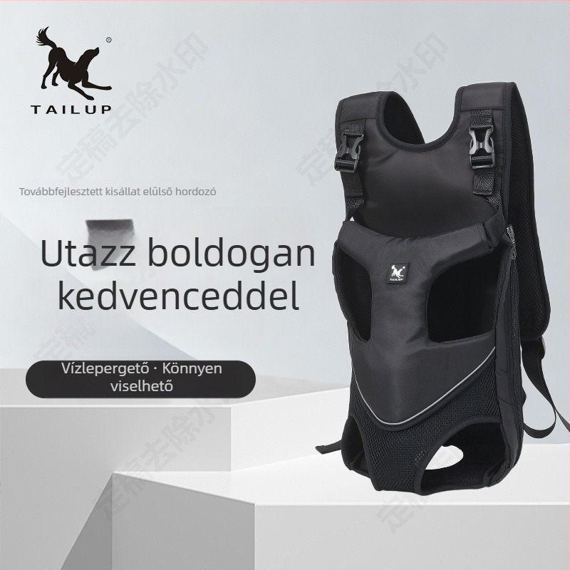 Új modell mellkasra szerelhető állat szállító táska kutyák és macskák számára, kültéri, puha és lélegző, állítható, hordozható, nagy kapacitású