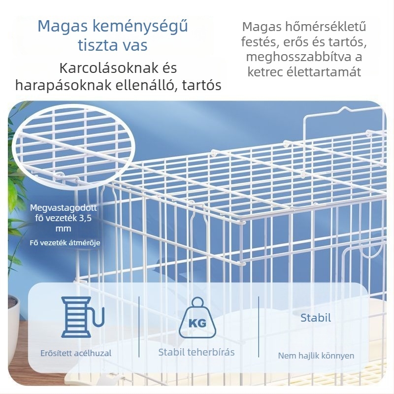 Kisállatketrec belső használatra — Dróthálós kivitel, Bucatstate/bucatstar, modellkód Cbsr0400001, Kategória: kisállatfészek
