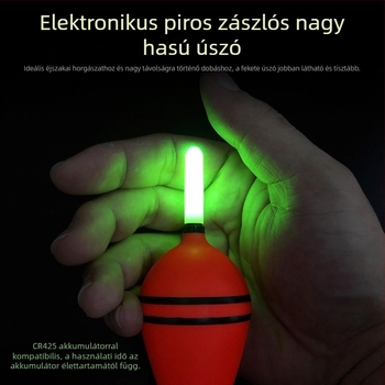 Nagytestű tengeri úszó hosszú dobásokhoz, világító úszó