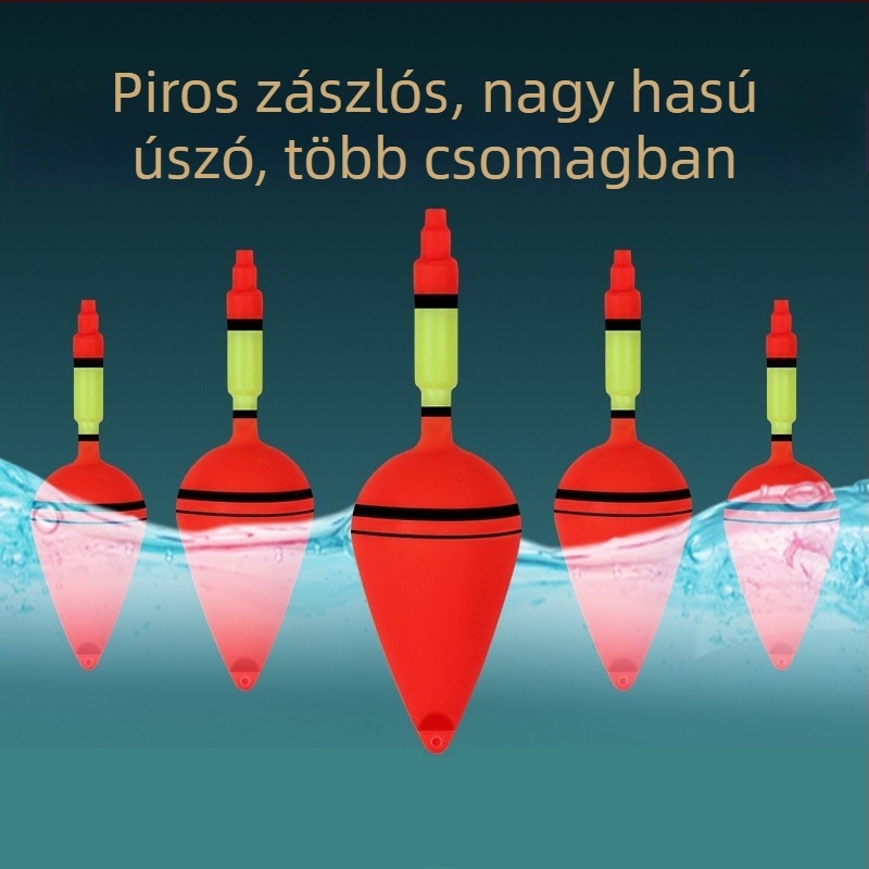 Nagytestű tengeri úszó hosszú dobásokhoz, világító úszó