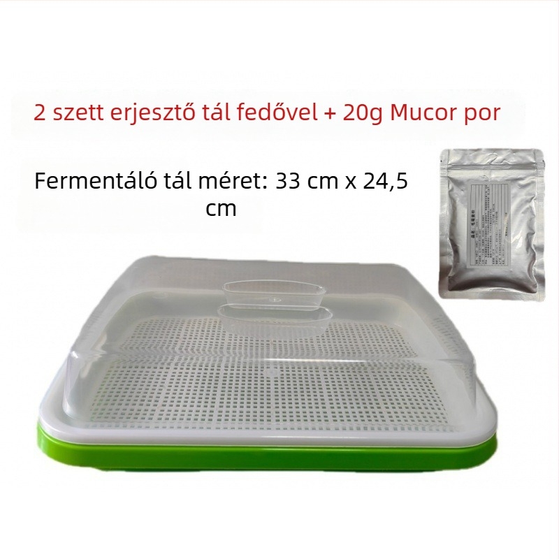 Műanyag fermentációs tál tofuhoz fedővel – otthoni használatra, kapacitás 300 ml alatt