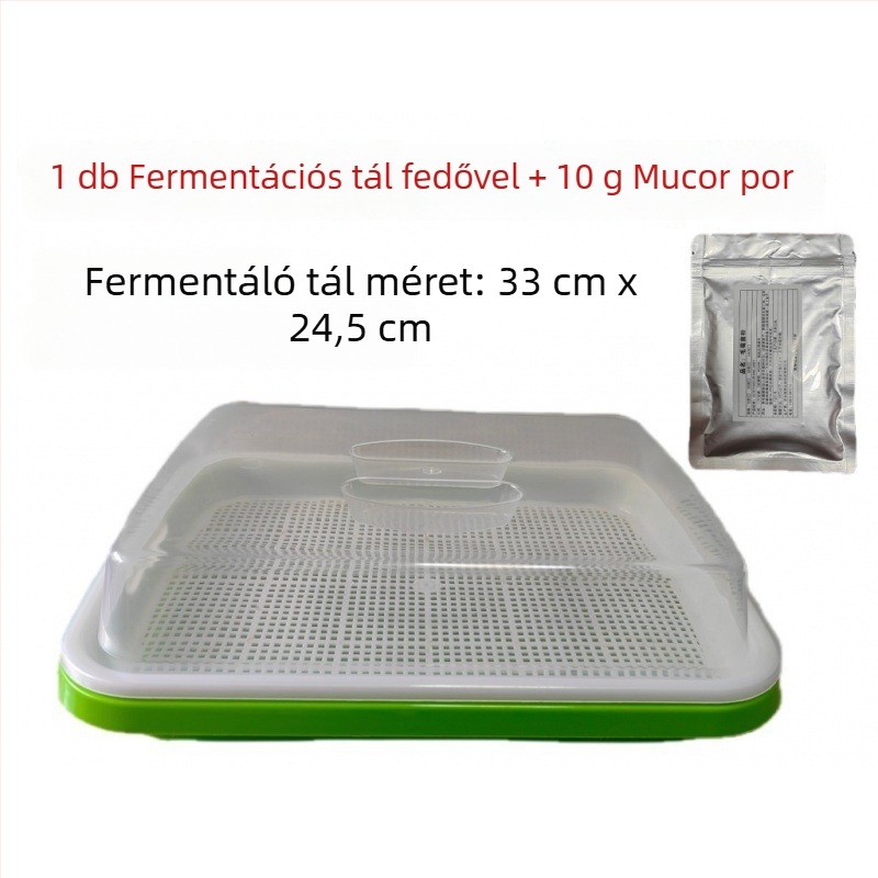 Műanyag fermentációs tál tofuhoz fedővel – otthoni használatra, kapacitás 300 ml alatt