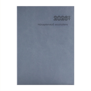 Tűzött kötésű jegyzetfüzet, Dowling papír 80 g, 50–100 oldal, minimalist munkafüzet havi naptárral és tervezővel