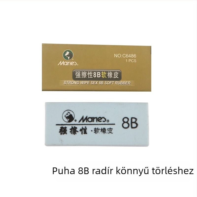 Marley 6242 rajzoló radír – kemény, formázható, rajzoláshoz és festéshez, 8B és 4B/6B