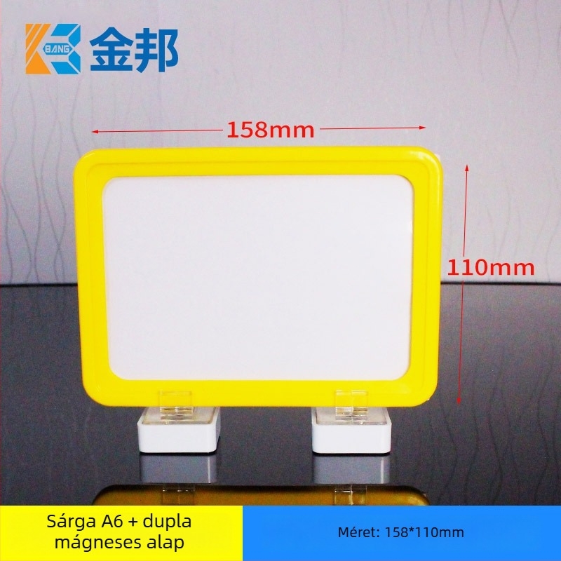 Mágneses címkekártya raktárpolcra - Shibang, PP anyag, egy mágneses alap