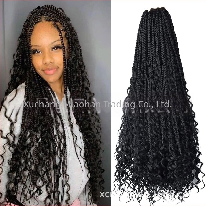River Locs Box Braiding Bohemian Hair – Miaohan háromszálas box fonat, bohem stílusú paróka