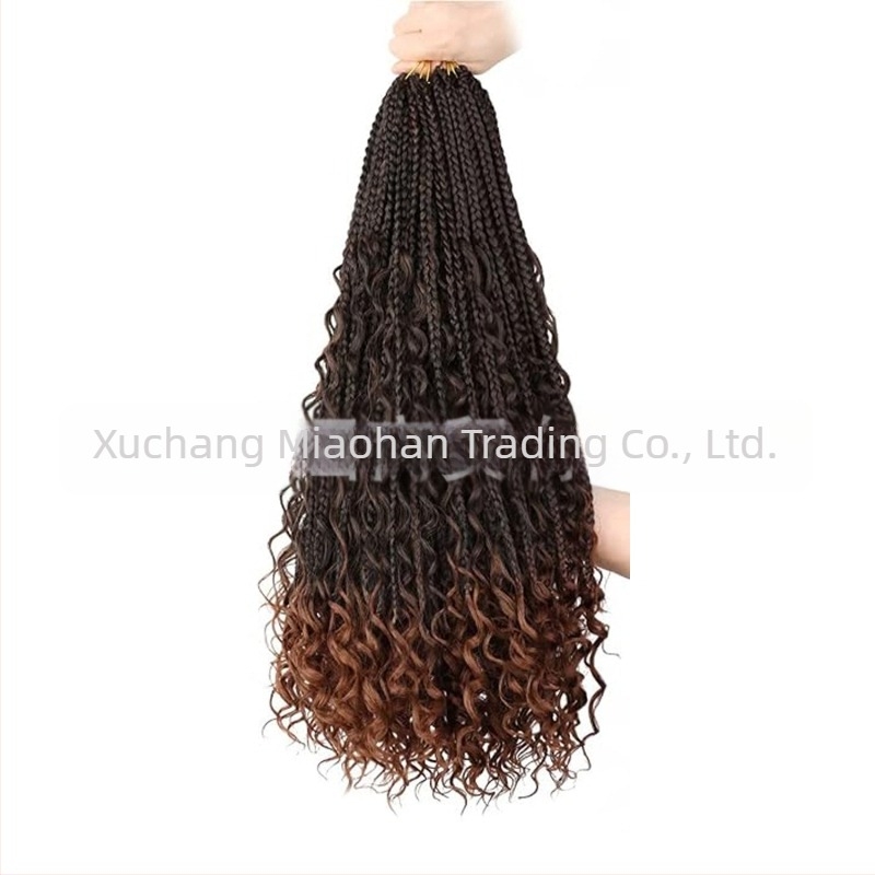 River Locs Box Braiding Bohemian Hair – Miaohan háromszálas box fonat, bohem stílusú paróka