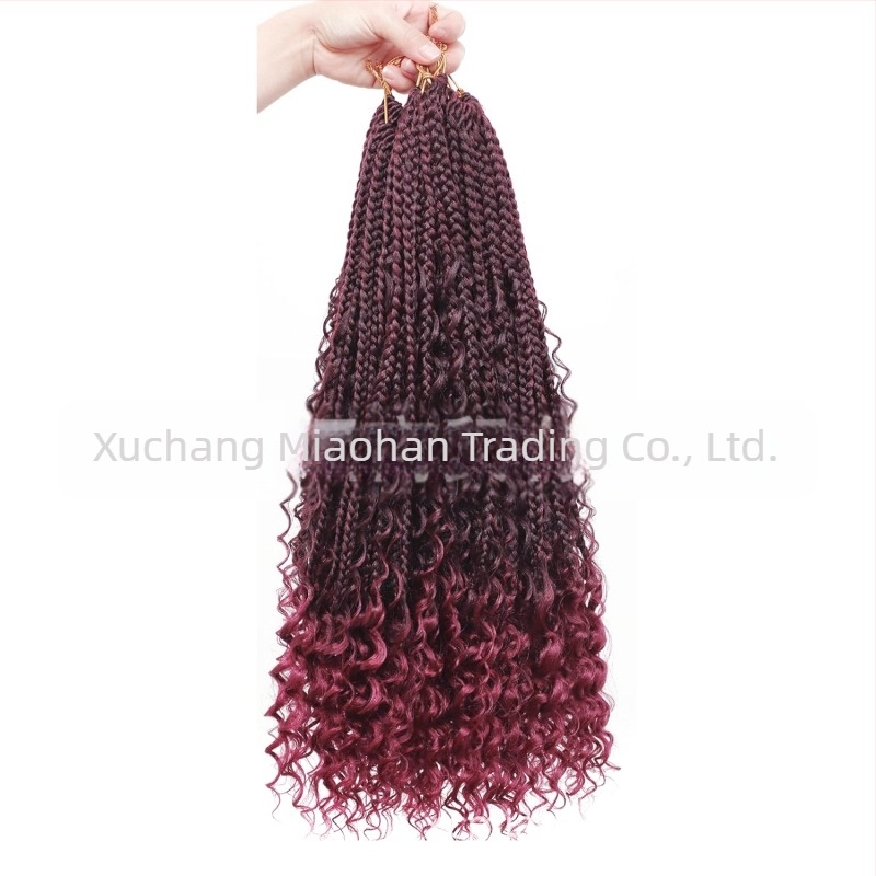 River Locs Box Braiding Bohemian Hair – Miaohan háromszálas box fonat, bohem stílusú paróka
