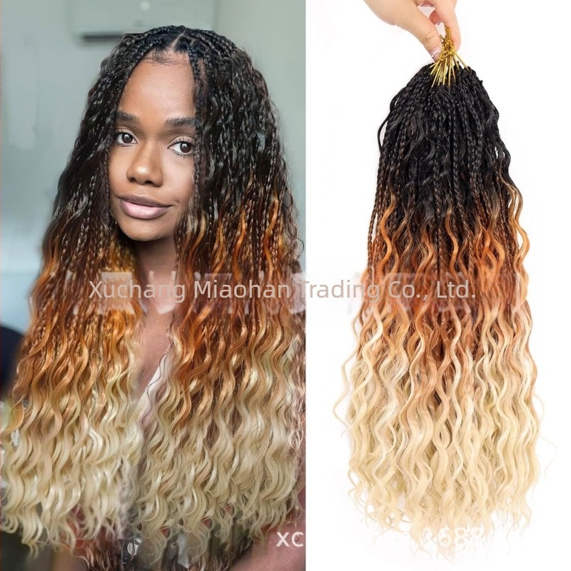 River Locs Box Braiding Bohemian Hair – Miaohan háromszálas box fonat, bohem stílusú paróka
